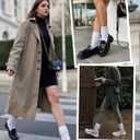 HONGTEYA Slouchy Crew Socks for Women Soft Scrunch Socks Cute Fashion Retro for Boot Sneakers Size 5-11 (One Size Tall, 2pairs*white)