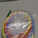 3 Pieces AC Manifold Gauge Hose Kit for R134A R404A R12 R502, 1/4" Thread Automotive Air Condition Refrigerant R134A A/C Charging Hose with 5ft Hoses