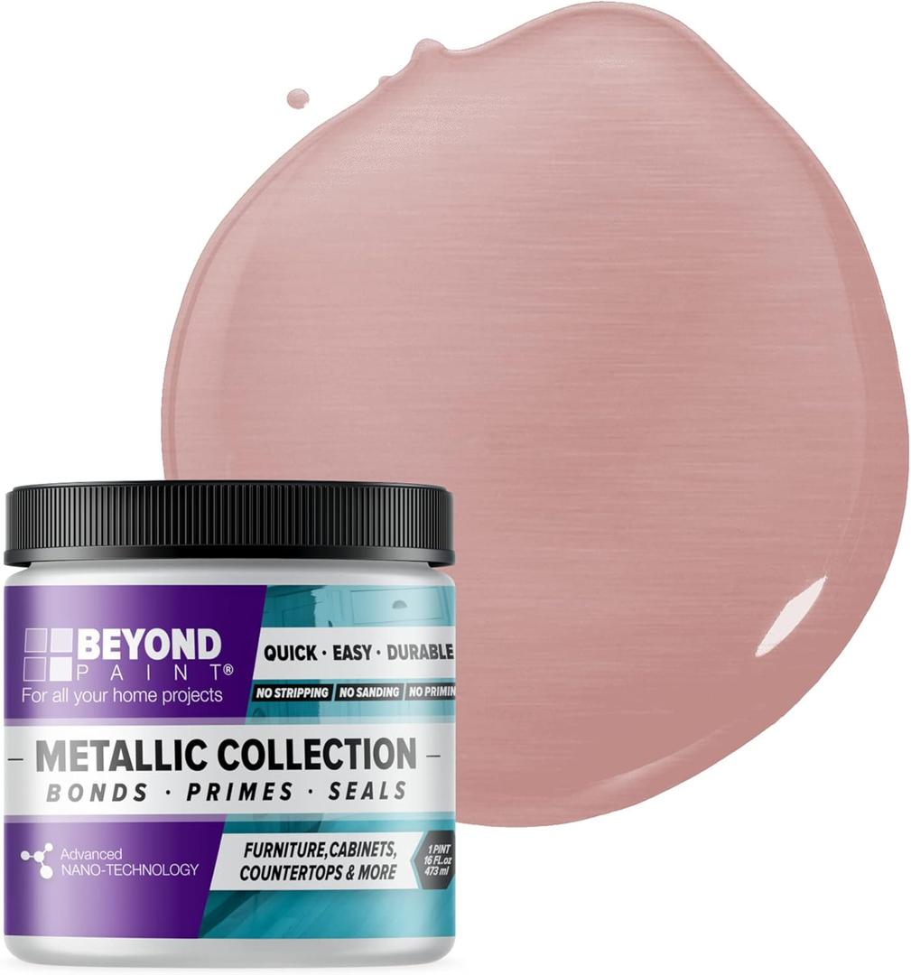 Beyond Paint Metallic Collection, Rose Gold, Pint 16 oz.