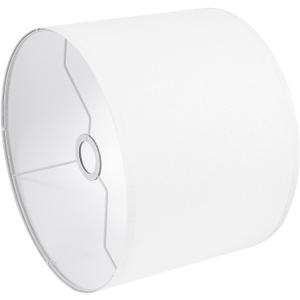 White Lamp Shade, Large Drum Lampshade 13" Top x 13" Bottom x 11" High (Spider), Replacement Lamp Shade Natural Linen Hand Crafted for Table Lamps Floor Lamps Chandelier Lamp, Easy Assembly Required