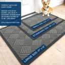 OLANLY Front Door Mat Outside Entrance 47x23, Waterproof Heavy-Duty Doormat