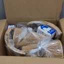 YYJLX Boho Table Lamp Set of 2 Large Rattan Gold Nightstand Lamp with Dimmer Switch Farmhouse Bedside Lamp for Living Room Bedroom Office(Includes E26 Bulbs)