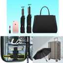 LANBRELLA Compact Reverse Folding Umbrella Auto Windproof Travel Umbrella