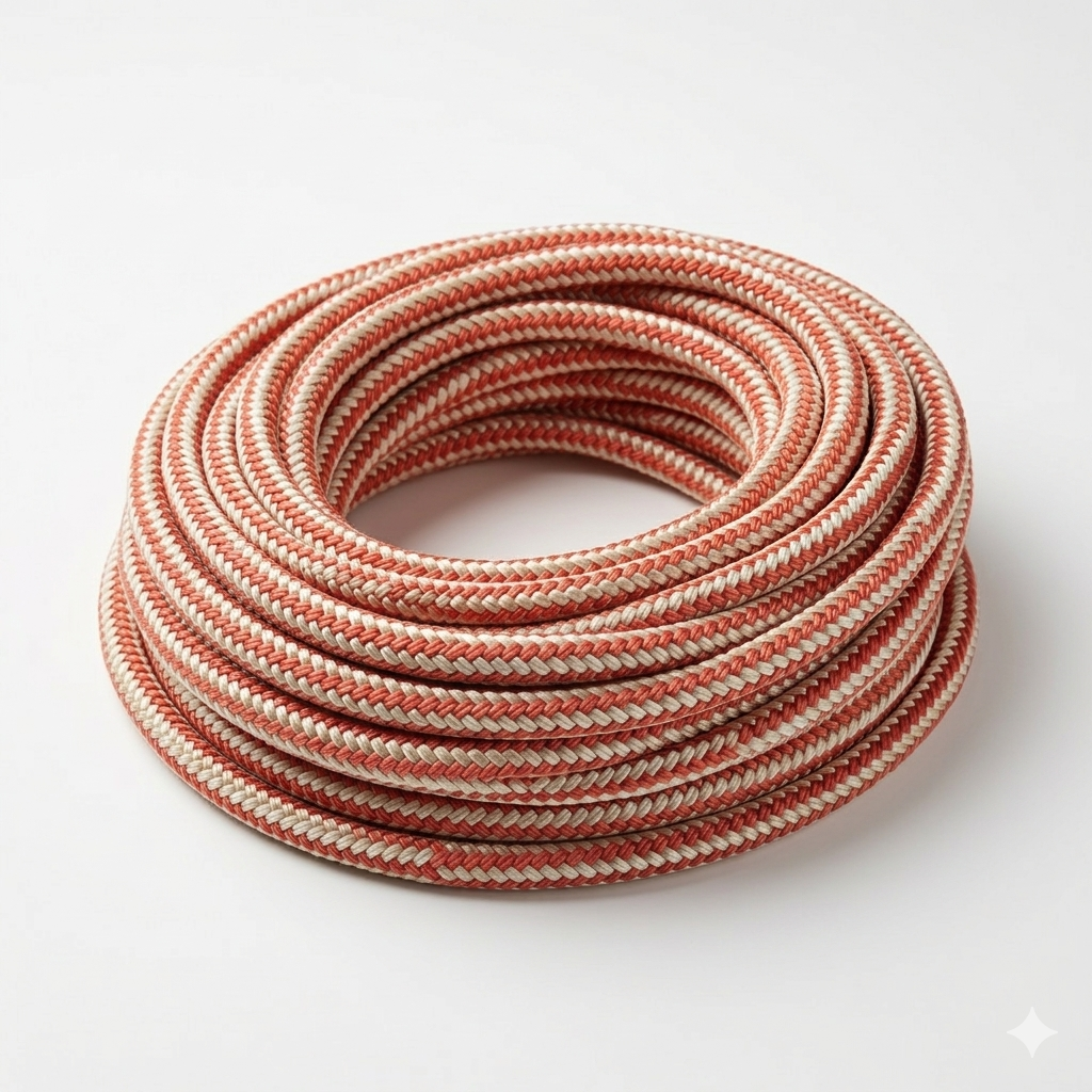 Bull Rope, 1/2 Inch Outdoor 48 Strands Polyester Static Climbing Rope for Rappelling Tree Work Swing Rescue Safety Escape Hiking Camping Mountaineering Caving Emergency