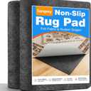 Songrey Non Slip Rug Pad Gripper 8 x 10 Ft, Thick Felt Fabric with Anti Skid Backing, Carpet Pad for Hardwood Floors, Keep Area Rugs in Place and Safe