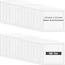 100 Pcs Adhesive Label Pockets, 3.5 * 3.5 Inch Clear Label Holder for Storage Bins for Classroom Organizing