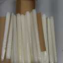 24 Pack White Taper CandlesTaper Candles 10 Inch DriplessUnscented & Smokeless Candlesticks Bulk7-8 Hours Long Burning Tall CandlesIdeal for Christmas Weddings Parties Dinner