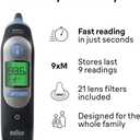 Braun ThermoScan 7 Digital Ear Thermometer for Adults, Babies & Infants, Age-Adjusted Fever Guidance, No. 1 Brand Recommended by Pediatricians (Black)