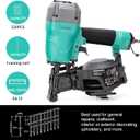 DOTOOL Roofing Nailer CN45C 15 Degree 3/4-Inch to 1-3/4-Inch Roofing Nail Gun Pneumatic Coil Nailer 120 pcs Load Capacity