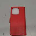 SUANPOT Compatible with iPhone 14 Pro 6.1" Wallet case with RFID Blocking Credit Card Holder, Flip Book PU Leather Protective Cover Men Women for Apple 14 Pro Phone case Red Color