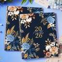 5 x 2026 Monthly Planner - 9'' x 11'', Monthly Planner/Calendar 2026, from MAR.-Dec. 2026, 12 Month Calendar with Tabs, Premium Paper, Twin-wire Binding, Inner Pocket, Note Pages
