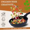 20-Piece Ceramic Nonstick Cookware Set | Detachable Handle, Stackable for RV | Oven & Dishwasher Safe, 20 pcs