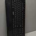 TECKNET Ergonomic Wireless Keyboard for Laptop, 2.4G USB Silent Computer Keyboard with Comfortable Palm Rest & Adjustable Feet Stand for Desktop, PC, Notebook, Surface and Windows, Full Size Layout (Black)