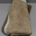 Madison Park Amherst Bathroom Rugs Room Dcor 100% Cotton Tufted Ultra Soft Non-Slip, Absorbent Quick Dry Bathtub Mats, 20x30, Brown/Blue