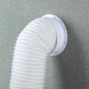 1 Set White Dual Size Wall Mount Connector for Portable Ac Vent Ac Exhaust Hose Coupler for 6 and 6.5 Inches Hose Accessories Plug