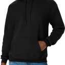 Hanes Men's EcoSmart Hoodie, Midweight Fleece, Pullover Hooded Sweatshirt (Black, S)