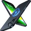 TORRAS Magnetic Slim-Fit for iPhone 16 Case 6.1 inch, Ultra-Thin 16 Phone Case Compatible with MagSafe Phone 16 Case, Light Anti-Scratch Matte Hard PC Bayer OriginFit, Black