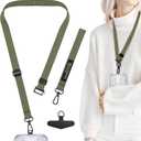 TENOC Adjust Length Phone Crossbody Strap, Detachable Cellphone Wrist Strap, Universal Phone Lanyard
