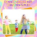 Soulchen 2 Pcs Toy Hoop Exercise Hoop Detachable Adjustable Plastic Hoops Playground Equipment for School Colored Hoops Circles Exercise Ring for Teens Dog Agility Equipment