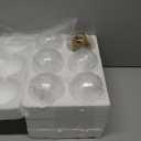 12 Pcs 3.15"/ 8cm Hanging Glass Tealight Holder Globe Plant Terrariums Glass Orbs Air Plants Tea Light Candle Holders Home Decor Indoor Outdoor Garden DIY Gifts (9 Pcs + 3 Pcs)