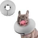 Supet Inflatable Dog Cone Collar Alternative After Surgery, Doggie Neck Donut Collar Recovery ECollar for Post Surgery, Soft Dog Cone for Small Medium Puppies Cats, Small
