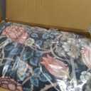 GarveeHome Indigo Blue and Pink Vintage Floral Washable 8x10 Area Rugs for Living Room Boho Retro Rug Low Pile Stain Resistance Non Slip Carpet for Bedroom Nursery Dining Room Amazon's Choice