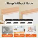 Single Bed Wedge Pillow Adjustable Mattress Gap Filler for Headboard Closes Gaps Up to 7 Inches Pillow Wedge for Sleeping or Backrest 6 x 8 x 39 White
