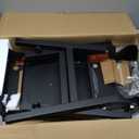 Blackstone 5013 Collapsible 17 and 22 Tabletop Griddle Stand with Adjustable Legs and a Removable Side Shelf, Powder Coated Steel, Black