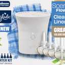 Glade Scent Flow PlugIns Air Freshener, Clean Linen, 1 Device + 4 Refills, 2.61 fl oz