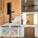 Barrel Bolt Latch, Sliding Bolt Gate Lock Door Latches Hardware, 7.7 Inch Heavy Duty Solid 304 Stainless Stee Door Lock for Fence/Wooden/Barn Door/Yard Door/Interior Door Latch (1 Pack Black)