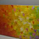 Seekland Art Hand Painted Texture Oil Painting on Canvas Abstract Wall Art Deco Contemporary Artwork Framed Ready to Hang (48 * 24 inch)