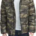 Tommy Hilfiger Men's Hooded Puffer Jacket (Standard and Big & Tall) (X-Large, New Camo)