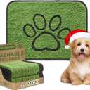 Qeils Reusable Dog Pee Pads, 2 Pack Super Absorbent & Leakproof Washable Puppy Pads with Soft Green Top Layer, for Potty Training, Crates, Couch, Car Seats & Pet Beds, 18"x24"