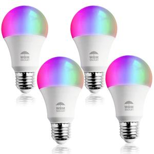 Himalayan Glow Color Changing LED Light Bulb, RGB Lights & Dimmable, WiFi Control Multicolor Bulb,Best for Home Dcor, Compatible with Alexa, Google Home & Mobile App, 4 Count