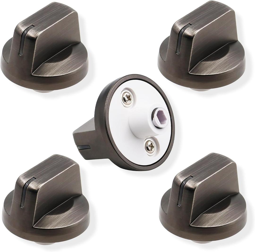 DG94-01480A Electric Stove Knobs Replacement for Samsung Range Stove Parts NZ30K6330RG/AA, NZ36K6430RS/AA, NZ30K6330RS/AA, NZ36K6430RG/AA Oven Knobs 30 36 Inch Top Cooktop Surface Burner Knob - 5 Pack