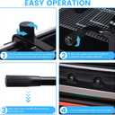 Heavy Duty Paper Cutter for A4 Paper, Guillotine Paper Cutter 12 Inch, 400 Sheet Capacity, Solid Steel Construction, 20.87"x15.55"x7.87"