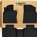 LASFIT Floor Mats for Toyota Camry 2025-2026 Hybrid/LE/SE/XSE/XLE, All Weather Custom Fit TPE Floor Liner for Camry 2025 Front & Rear 2 Row Car MatsBlack.