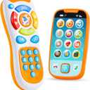 JOYIN Smartphone Toys for Baby, Remote Control Baby Phone with Music, Learning Toy, Birthday Gifts for Infants, Kids, Boys and Girls, Gift for Christmas