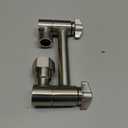 Senhozi Adjustable Shower Arm Extension, Brushed Nickel 4 Inch Shower Head Extension Arm to Lower or Raise Rain or Handheld Shower Head to Your Height & Angle, SE003BN