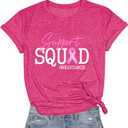 Breast Cancer Shirts Women Pink Ribbon Heart Tshirt Breast Cancer Awareness Tops (Pink, M)