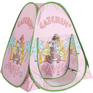 Idea Nuova Disney Minnie Mouse Collapsible Pop Up Indoor Outdoor Play Tent with UV Protection for Toddlers and Kids, 28" W x 28" L x 30" H