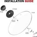 Glass Slow Cooker Lid SCRC507-W Replacement for Rival Slow Cooker 5 Quart Replacement Round Glass Lid