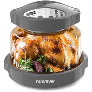 Nuwave Pro Plus 2 Infra-Red Oven, Countertop, Convection, Cook Fresh or Frozen, No Defrosting or Preheating, Cook Healthy, 360 Surround Heat, Adjustable Temps, 100 Presets, 50 Memory, Tough Power Dome