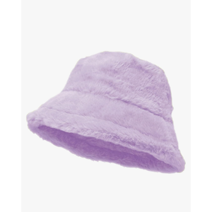 Glory Max Winter Fluffy Plush Bucket Hat Cozy Faux Fur Wide Brim Adjustable Size for Women