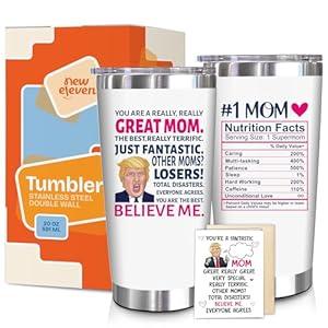 NewEleven Mothers Day Gifts For Mom From Husband Daughter, Son - Mom Birthday Gifts, Unique Mothers Day Present For Wife, Mama, Women - 20 Oz Tumbler