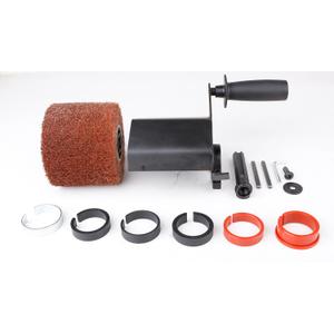 Aidelife Synthetic Fibre Abrasive Brush Drum for Grinding Machine Renovator,for Flat Metal and Wood Surfaces and for Satin Finishing of Unpainted Metals 120x100, Wire Drawing Machine Attachment