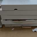 VASAGLE Custos Collection - Bookshelf, 4-Tier Bookcase, Book Shelf, Open Storage Shelf, 9.4 x 31.5 x 42.5 Inches, for Living Room, Home Office, Dining Room, Cloud White ULBC174W01