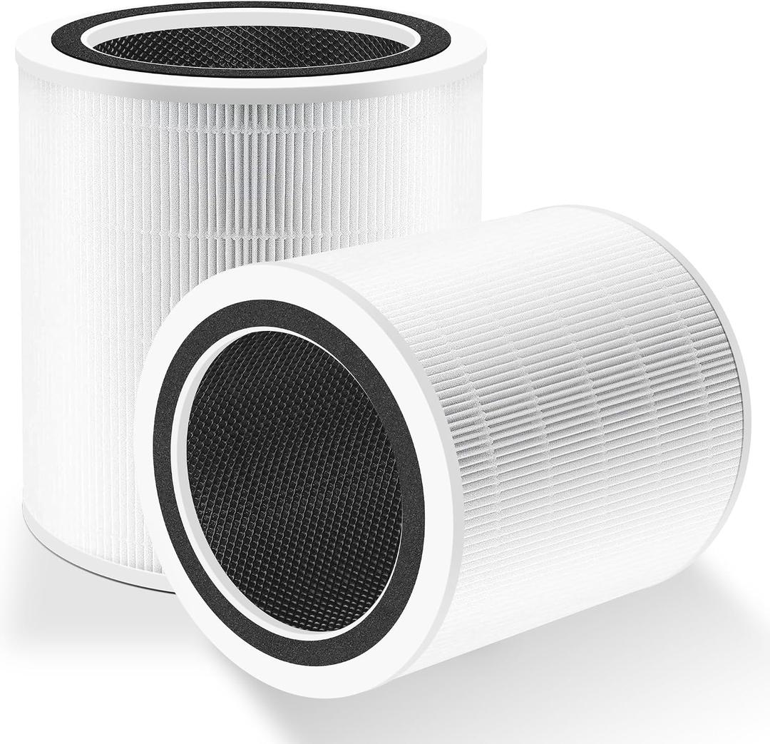 Funmit Core 400S Replacement Filter for LEVOIT Core 400S Smart WiFi Air Purifier, 3-in-1 Replacement Filter, Compared to Part # Core 400S-RF, 2 Pack, White