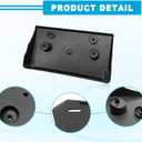 Front License Plate Bracket, Front Bumper License Tag, Black No Drill License Plate Without Screws, Compatible with Dodge Ram 1500 2019-2024, Replace OEM 68274215AE CH1068151