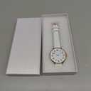 Women's Dainty Analog Leather Dress Watch for Small Wrists, Ladies Waterproof Watches for Women, Reloj para Mujer (White-23#)